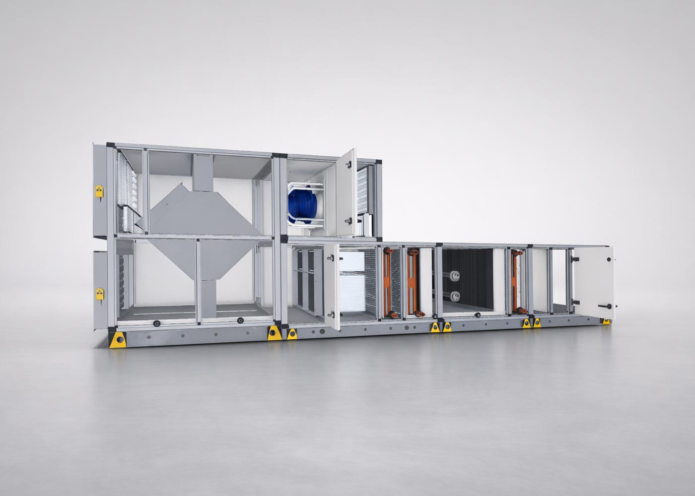 Animazioni 3D e rendering dinamici: macchine per il trattamento dell'aria