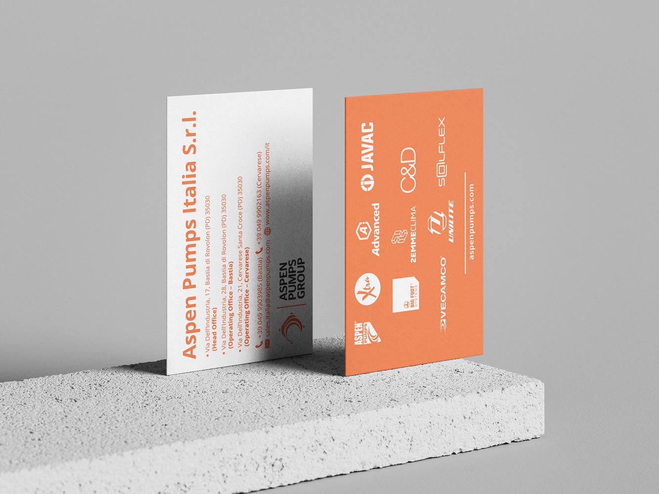 Sviluppo corredo aziendale e brand identity: il caso studio Aspen Pumps