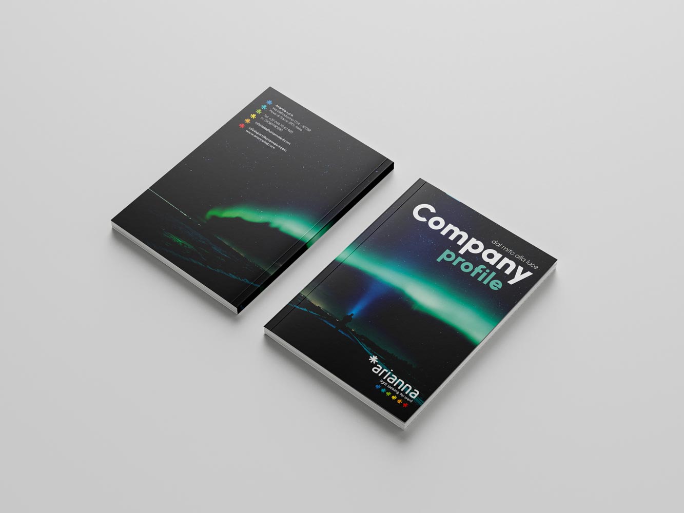 Progettazione catalogo corporate: il racconto istituzionale di Arianna LED