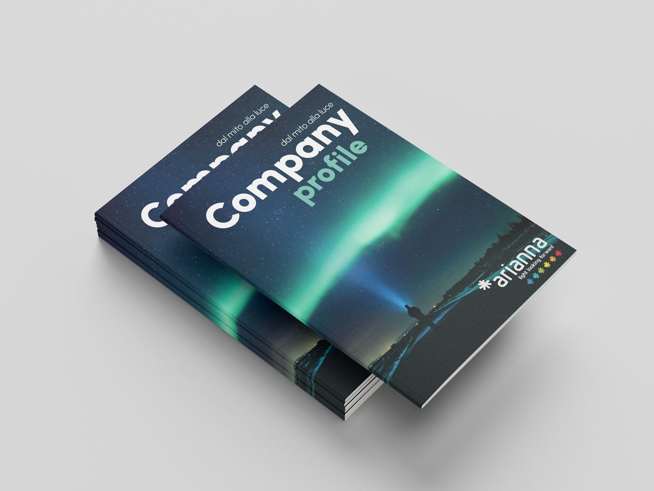 Progettazione catalogo corporate: il racconto istituzionale di Arianna LED