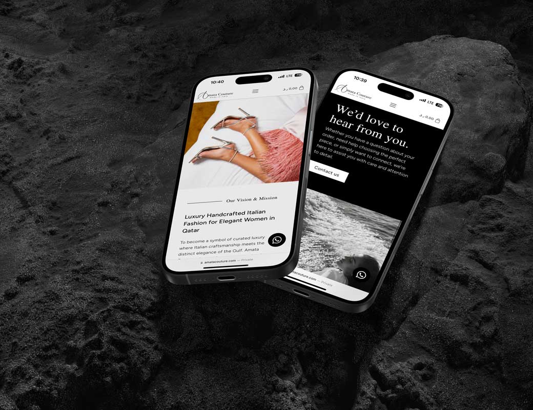 Moda artigianale italiana venduta a Doha: l'e-commerce di Amata Couture